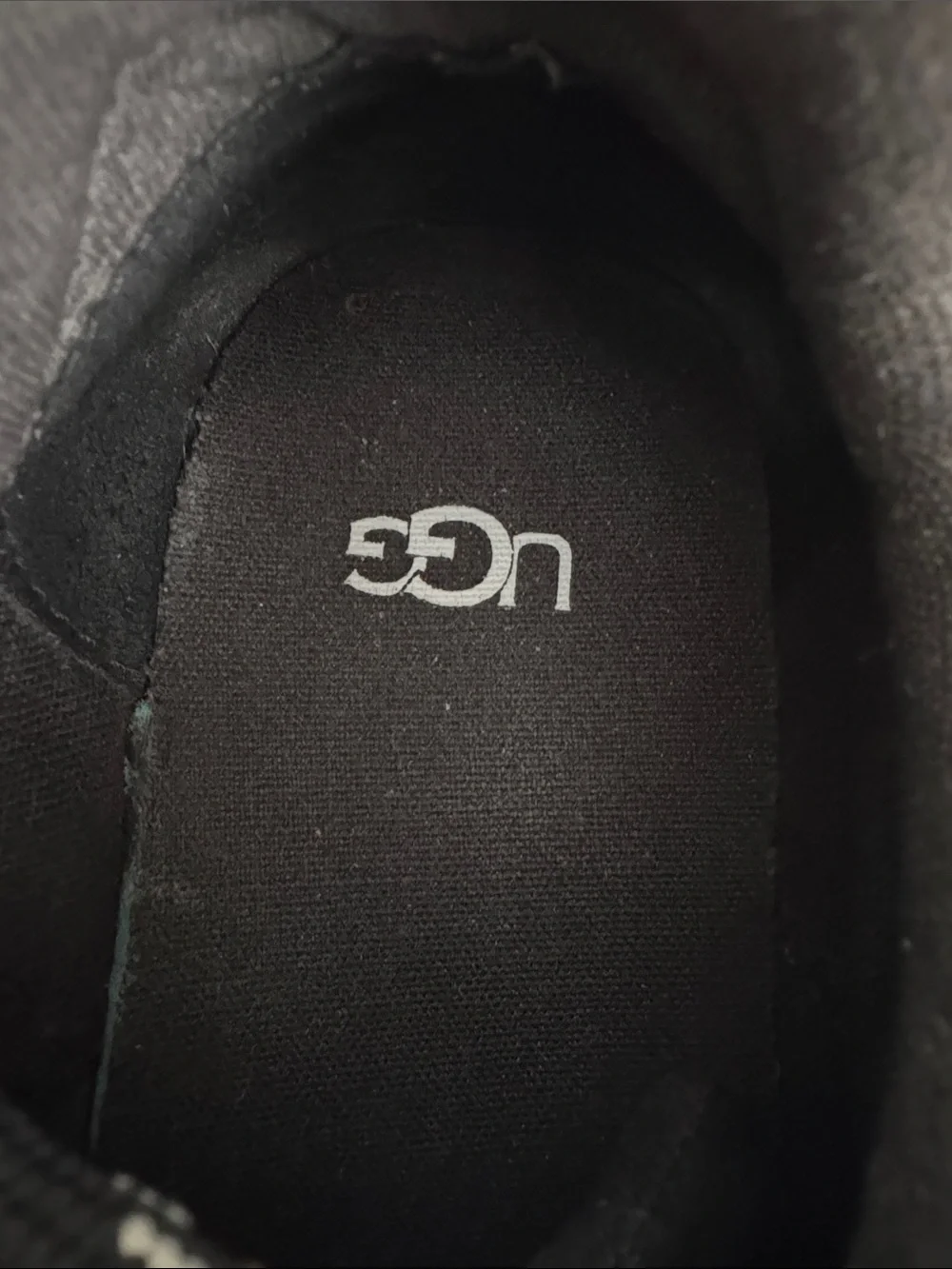 UGG women’s Black Suede Sneakers with Patterned Laces